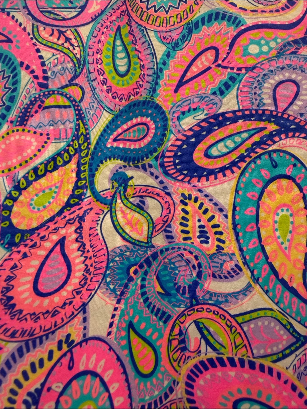 Lulu-B Bright Paisley Skort Skirt Size Large - Picture 4 of 16